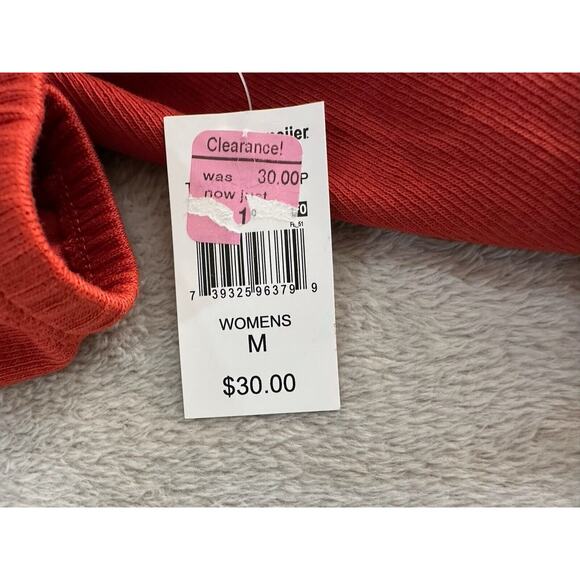 Grace & Karma Women’s Burnt Orange Twisted Front Blouse Size M - Picture 5 of 7